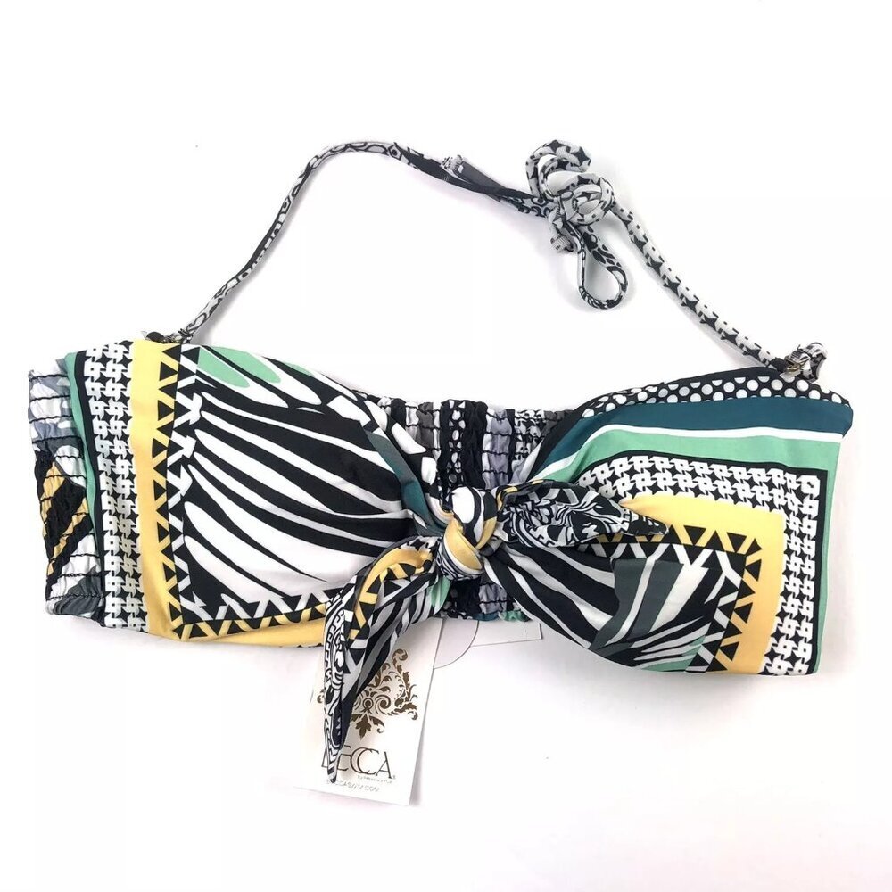 Rebecca Virtue Becca Women’s Bandeau Bikini Top Size L, Reversible